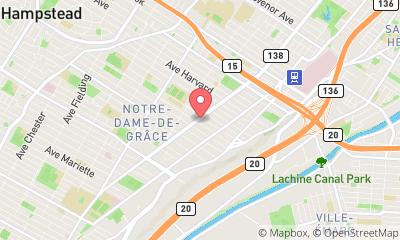 map, Serrurier McWhinnie Locksmith Inc