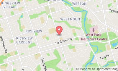 map, DUCA Financial Services Credit Union Ltd - Etobicoke