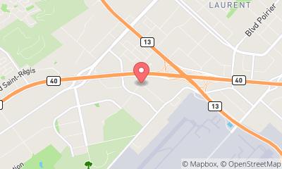 map, Adam's Eaves - Montreal's Gutter / Eavestrough Specialists