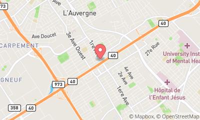 map, Quebec Pare-Flamme Inc