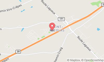 map, Gouttières 5 Étoiles - Gouttières Québec et Lévis