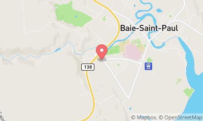 map, Baie St-Paul Radio T V