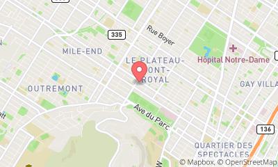 map, Le 24 Mont Royal Ouest