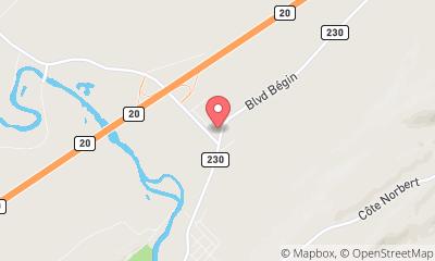 map, Chevrons Dionne Inc