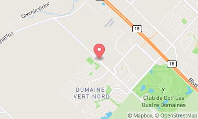 map, STEAMATIC LAURENTIDES, Service de restauration de dommages