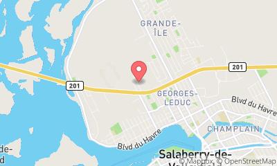 map, Cardinal Asphalte Valleyfield Inc