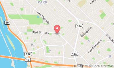 map, A B Cardinal Serrurier Rive-Sud inc