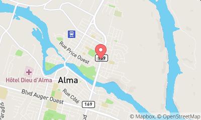 map, Sinisco Lac St-Jean