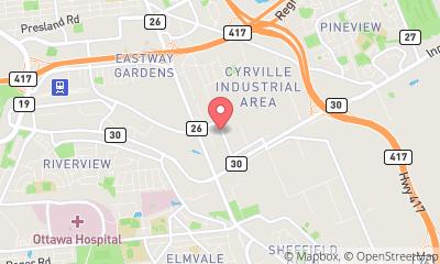 map, Steamatic Ottawa-Carleton