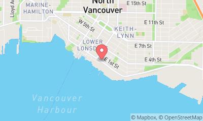 map, WINMAR Property Restoration Specialists - North Vancouver