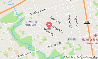 map, Ontario Roofing Inc