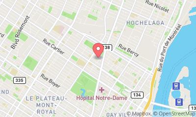 map, Construction Albert Jean Ltée