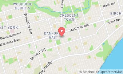 map, Apple Self Storage - Toronto - Danforth