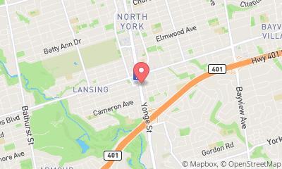 map, Regus - Ontario, Toronto - Yonge and Sheppard