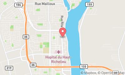 map, Fanny Bergeron Courtier Immobilier Saint-Jean-sur-Richelieu RE/MAX