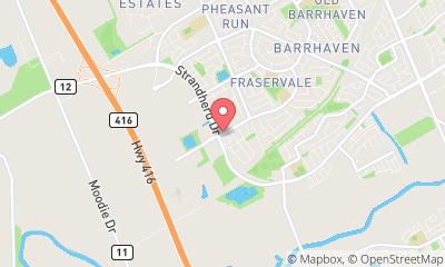 map, Sheldon Carrasco Desjardins Insurance Agent