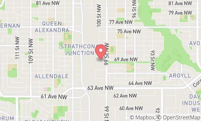 map, Alberta Quality Waterproofing & Contracting Ltd