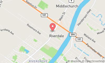 map, Windsor Plywood Winnipeg Main Street