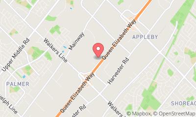 map, Regus - Ontario, Burlington - North Service Road
