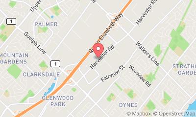 map, ServiceMaster Clean of Burlington, Hamilton, Oakville, Milton, Guelph