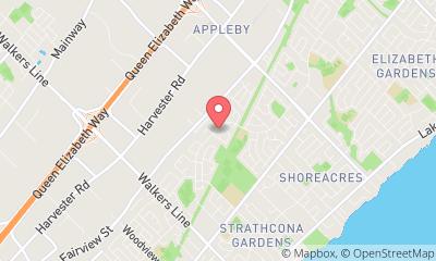 map, KW Duct Cleaning Burlington, Hamilton & Waterdown