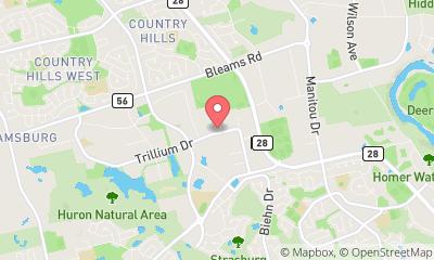 map, Roofsaver Roofworks Inc