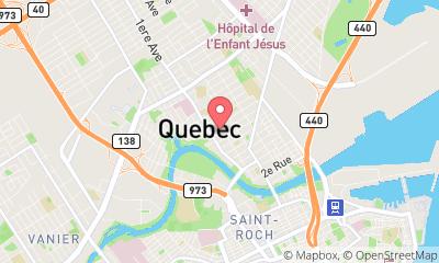 map, Poirier Peinture Plus Inc