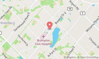 map, Office Space Brampton