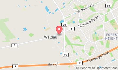 map, Access Storage - Kitchener Highland West