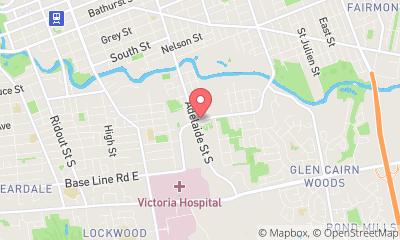 map, Warrington's Masonry