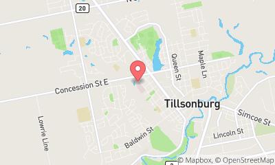 map, Tillsonburg Retirement Residence