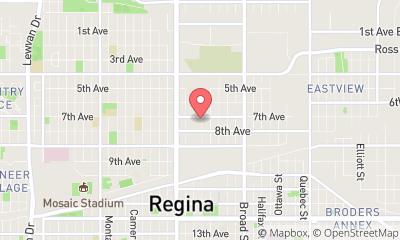 map, ServiceMASTER of Regina