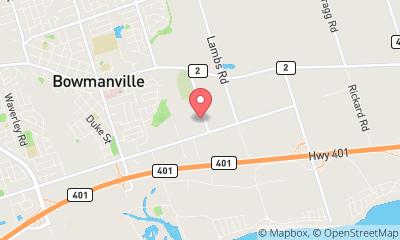 map, Access Storage - Bowmanville Haines