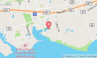 map, Access Storage - Port Whitby