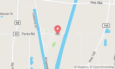 map, Hachey's Roofing