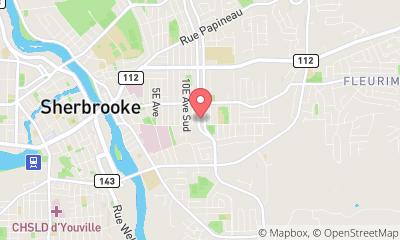 map, Chauffage MB Estrie