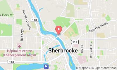 map, Toitures DG - Toiture Sherbrooke