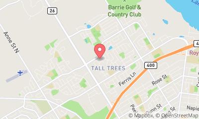 map, Barrie Apartment Rentals Online
