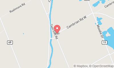 map, Century Roofing and Siding Ltd.