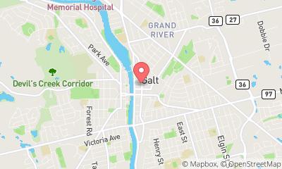 map, D'Angelo and Sons | Eavestrough Repair & Roofing Cambridge