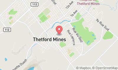 map, Service d'extincteurs Thetford Mines