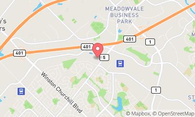 map, Access Storage - Mississauga Meadowvale West