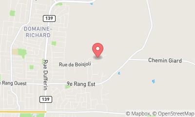 map, Toitures Ouellet Père & Fille Inc.