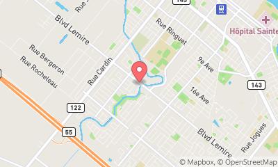 map, Daniel Bouchard Evaluateur Agréé