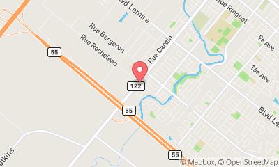 map, Morissette Service Inc