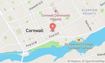 map, Jason Gadbois Desjardins Insurance Agent