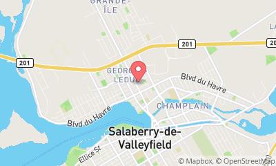 map, Toiture Valleyfield