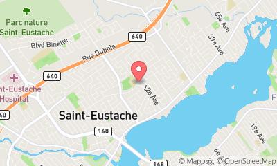 map, Serrurier St-Eustache Ltée