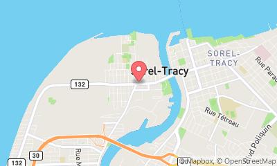 map, Yanick Caisse - Courtier Immobilier - Rive-Sud