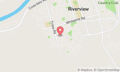 map, Jacques Belanger - Moncton Guitar Repair and Custom Shop